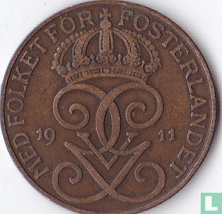 Zweden 5 öre 1911 (breed muntteken) - Afbeelding 1