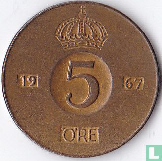 Sweden 5 öre 1967 - Image 1