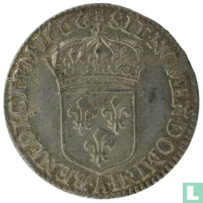Frankrijk 1/12 écu 1660 (A) - Afbeelding 1