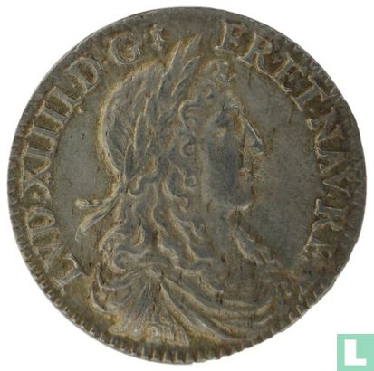 Frankrijk 1/12 écu 1660 (A) - Afbeelding 2