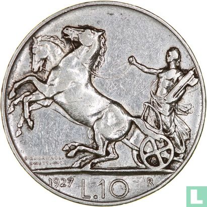 Italien 10 Lire 1927 (*FERT*) - Bild 1