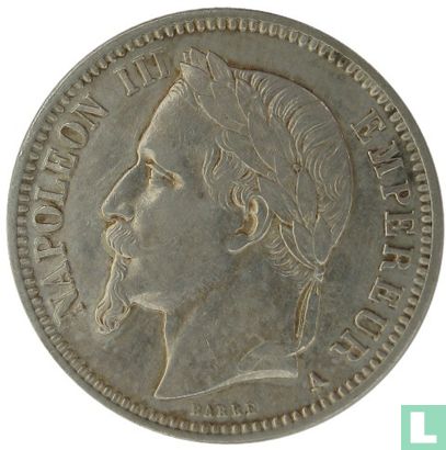 Frankrijk 1 franc 1868 (A) - Afbeelding 2