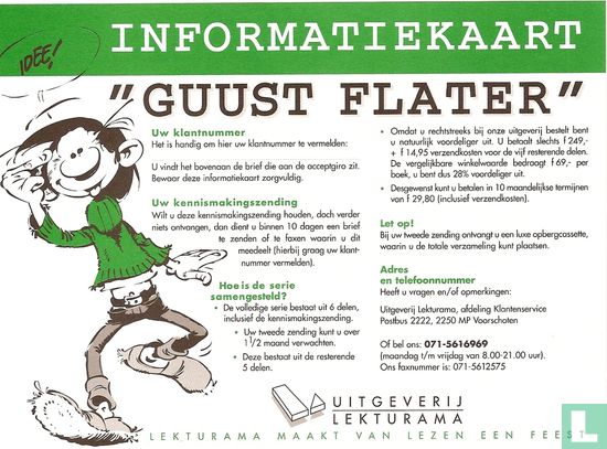 Informatiekaart Guust Flatercollectie