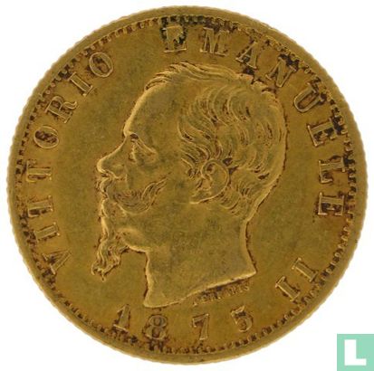 Italië 20 lire 1875 - Afbeelding 1