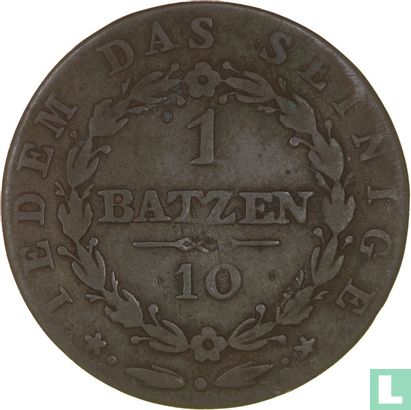 Appenzell 1 Batzen 1816 - Bild 2