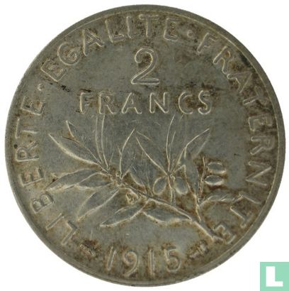 France 2 francs 1915 - Image 1