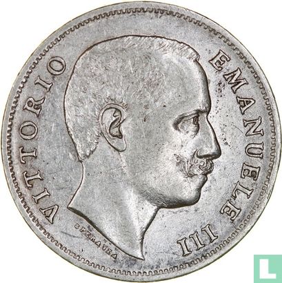 Italien 1 Lira 1907 - Bild 2