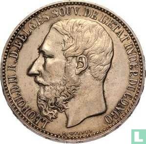 Congo Free State 5 Francs 1891 - Image 2