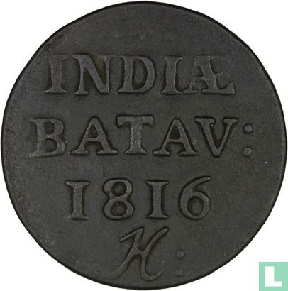 Nederlands-Indië 1 duit 1816 (H) - Afbeelding 1