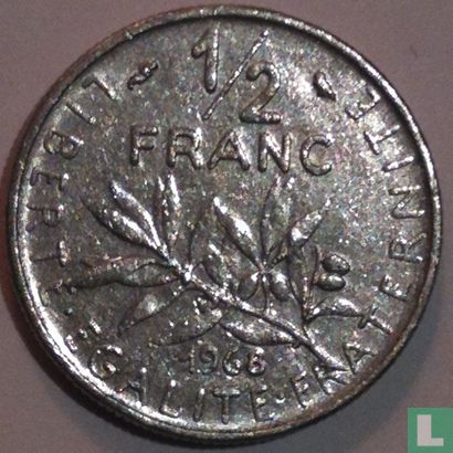 Frankrijk ½ franc 1968 - Afbeelding 1