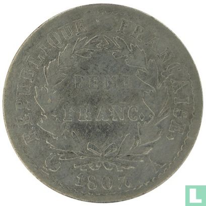 Frankrijk ½ franc 1807 - Afbeelding 1