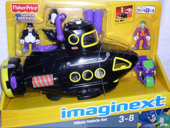 Imaginext DC Superfriends Villain Vehicle Set  Penguin Sub - Image 2