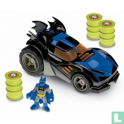 Imaginext DC Superfriends Black Batmobile - Afbeelding 1