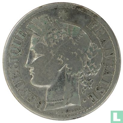 Frankrijk 2 francs 1871 (K - zonder legenda) - Afbeelding 2