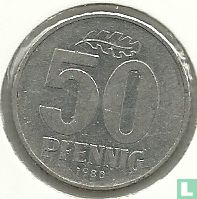GDR 50 pfennig 1980 - Image 1