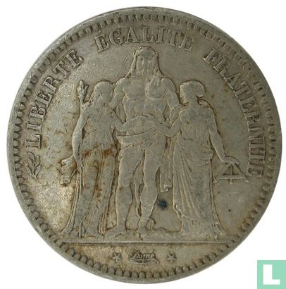 France 5 francs 1848 (Hercule - BB) - Image 2