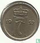 Norwegen 25 Øre 1952 - Bild 1