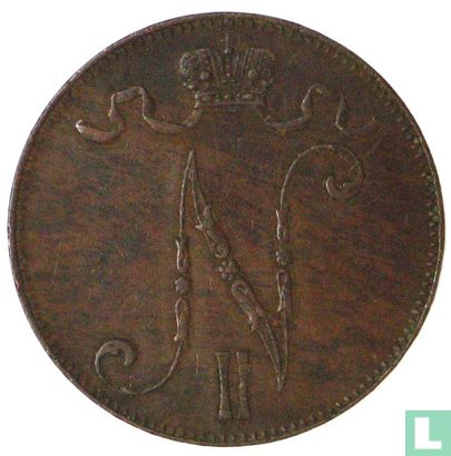Finlande 5 penniä 1901 - Image 2