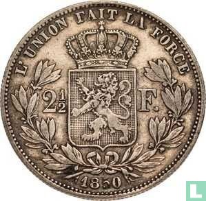 België 2½ francs 1850 - Afbeelding 1