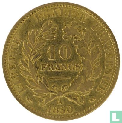 Frankrijk 10 francs 1850 - Afbeelding 1