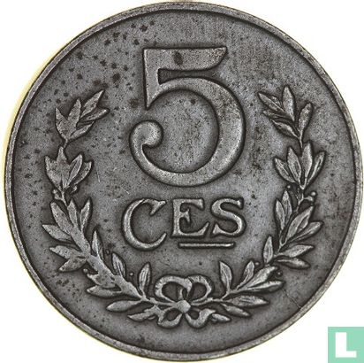 Luxembourg 5 centimes 1918 - Image 2