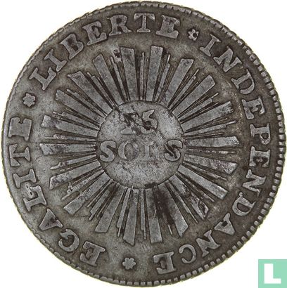 Genève 15 sols 1794 (zonder W) - Afbeelding 2