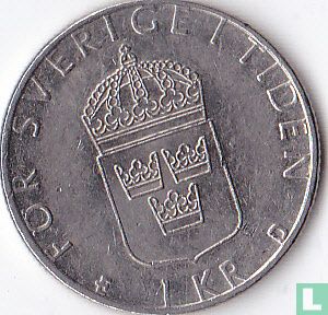 Suède 1 krona 1992 - Image 2