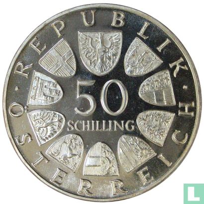 Oostenrijk 50 schilling 1968 "50th anniversary of the Republic" - Afbeelding 2