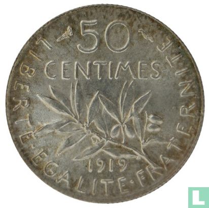 Frankrijk 50 centimes 1919 - Afbeelding 1