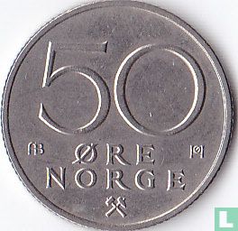 Norway 50 øre 1974 - Image 2