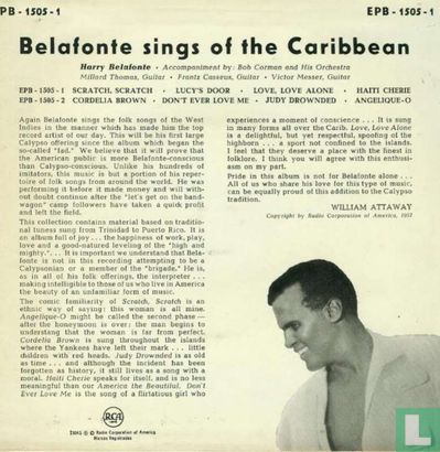 Harry Belafonte Sings of the Caribbean - Afbeelding 2