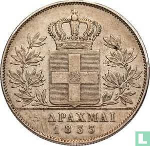 Griekenland 5 drachmai 1833 - Afbeelding 1