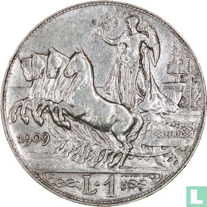 Italien 1 Lira 1909 - Bild 1