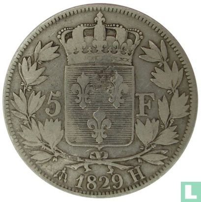 France 5 francs 1829 (H) - Image 1