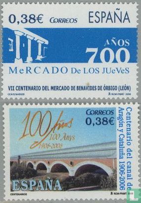 2006 canaux Aragon, la Catalogne de 1908 à 2008 (SPA 1507)