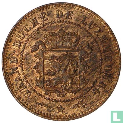 Luxemburg 5 centimes 1854 - Afbeelding 2