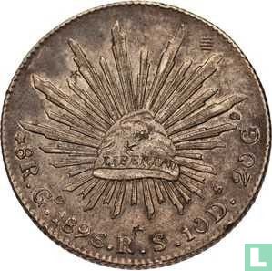 Mexico 8 reales 1896 (Go RS) - Image 1