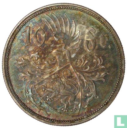 Luxemburg 10 Franc 1929 - Bild 2