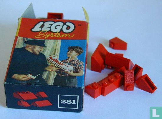 Lego 281 Dakstenen - Afbeelding 2