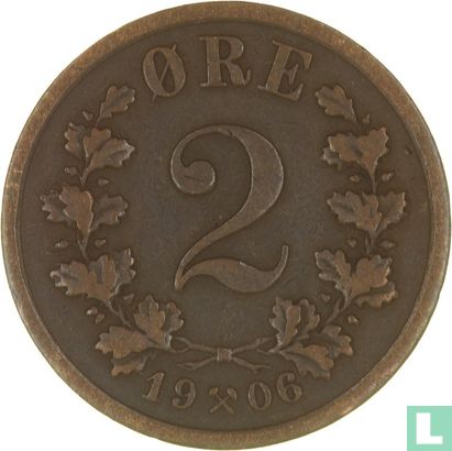 Norvège 2 øre 1906 - Image 1
