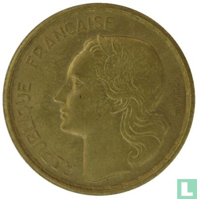 Frankreich 20 Franc 1950 (ohne B - G.GUIRAUD - 4 Federn) - Bild 2