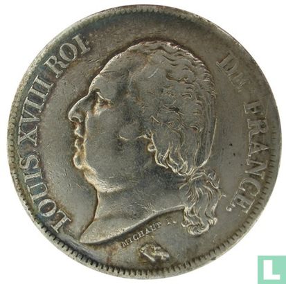 Frankrijk 5 francs 1817 (L) - Afbeelding 2