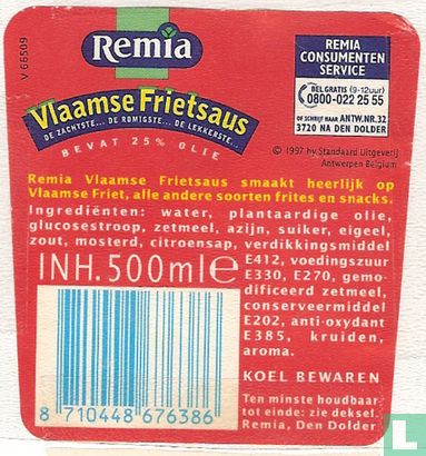 Remia Vlaamse Frietsaus  - Afbeelding 2