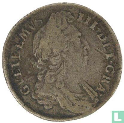 England 1 shilling 1696 (without letter) - Image 2