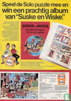 Speel de Solo puzzle mee en win een prachtig album van "Suske en Wiske"