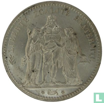 France 5 francs 1876 (A) - Image 2