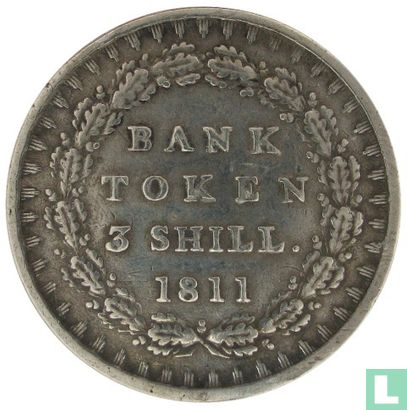 Verenigd Koninkrijk 3 shillings 1811 - Afbeelding 1