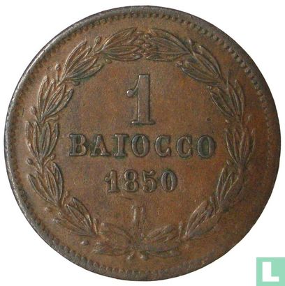 États pontificaux 1 baiocco 1850 (V R) - Image 1