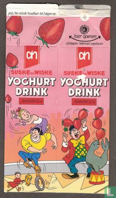 Suske en Wiske Yoghurt Drink Aardbeien - Afbeelding 1