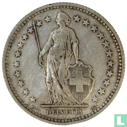 Switzerland 2 francs 1901 - Image 2